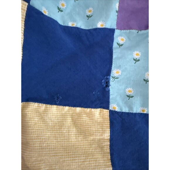 Vintage Fall colors patch work half apron Small Reversible Home Made - Picture 2 of 12